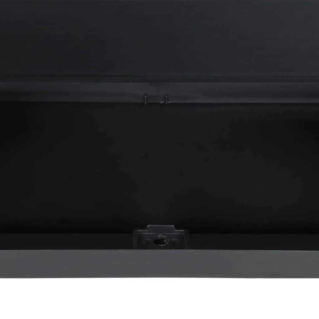 Outdoor Storage Cabinet Polypropylene 97L x 37W x 165H cm Grey Black Weather-Resistant