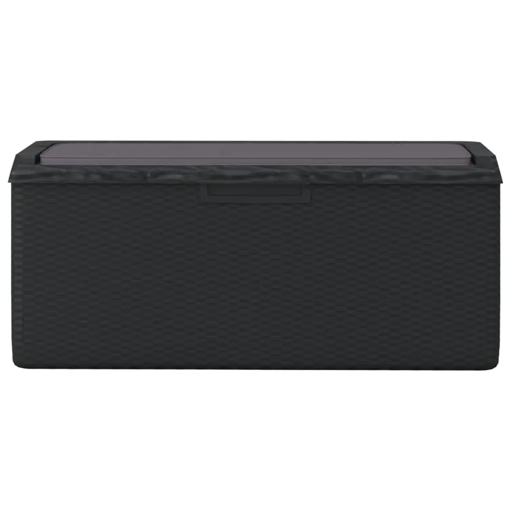 Garden Storage Box Polypropylene 350L Anthracite with Seat Cushion