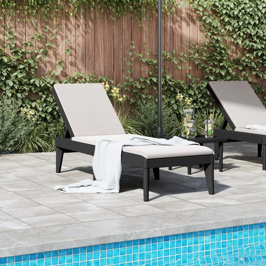 Sun Lounger Adjustable Reclining Chair Outdoor Garden Patio Lounging Seat