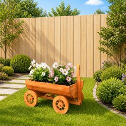 Practical Garden Wagon Planter for Various Outdoor Uses