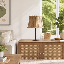 Versatile Wicker Lamp Shade for Any Room Setting