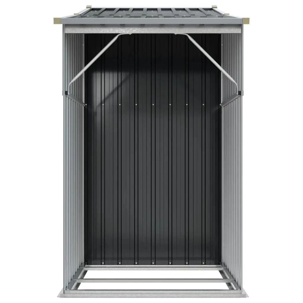 Garden Shed Anthracite Galvanised Steel Outdoor Storage 277x93x179cm