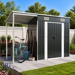 Practical Garden Shed for Tools and Equipment: 277x107x181cm