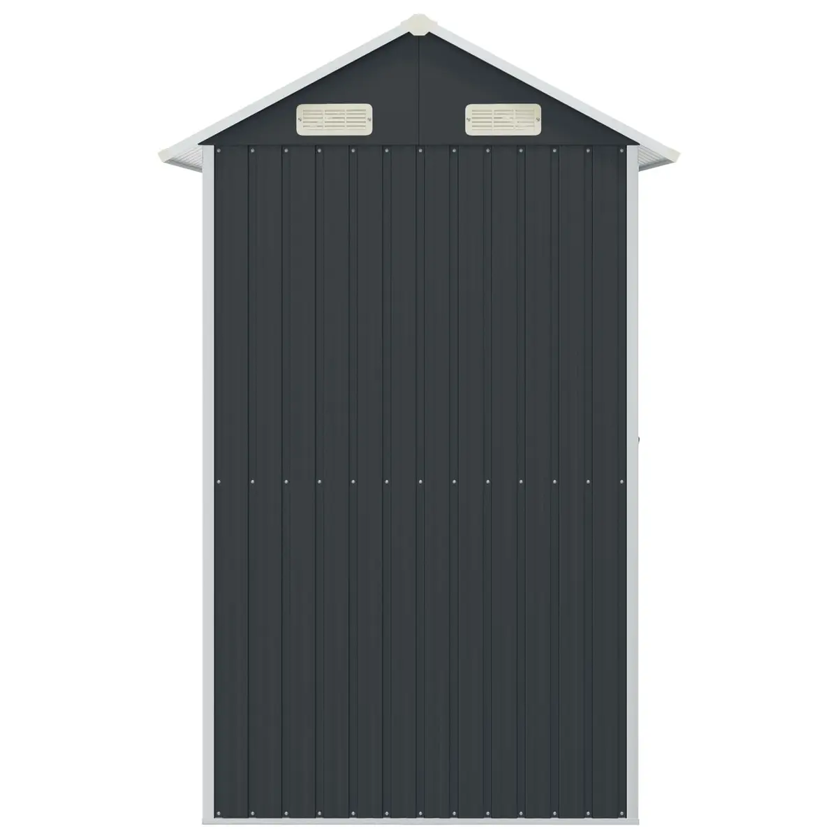 Garden Shed Galvanised Steel 192 x 152.5 x 237 cm Outdoor Storage Anthracite