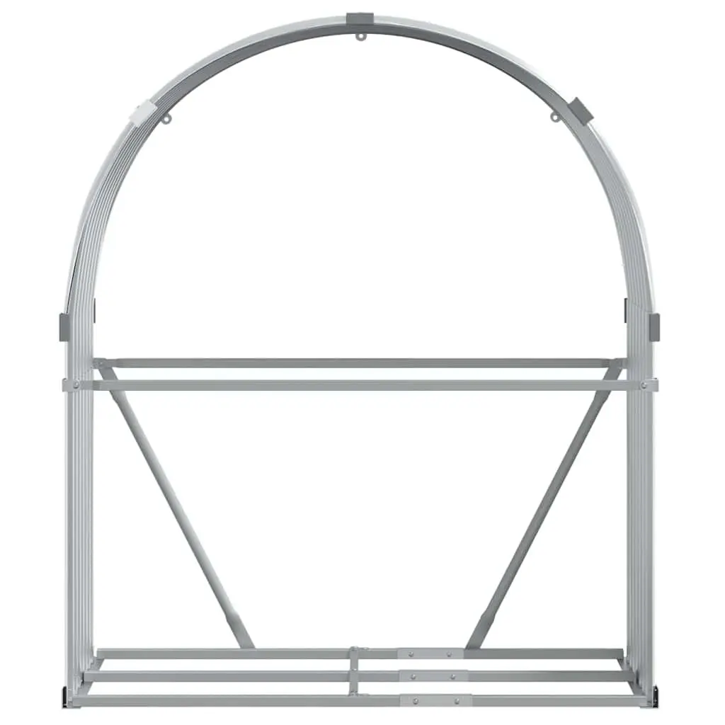 Log Holder Rack Firewood Storage Outdoor Wood Log Store Galvanised Steel