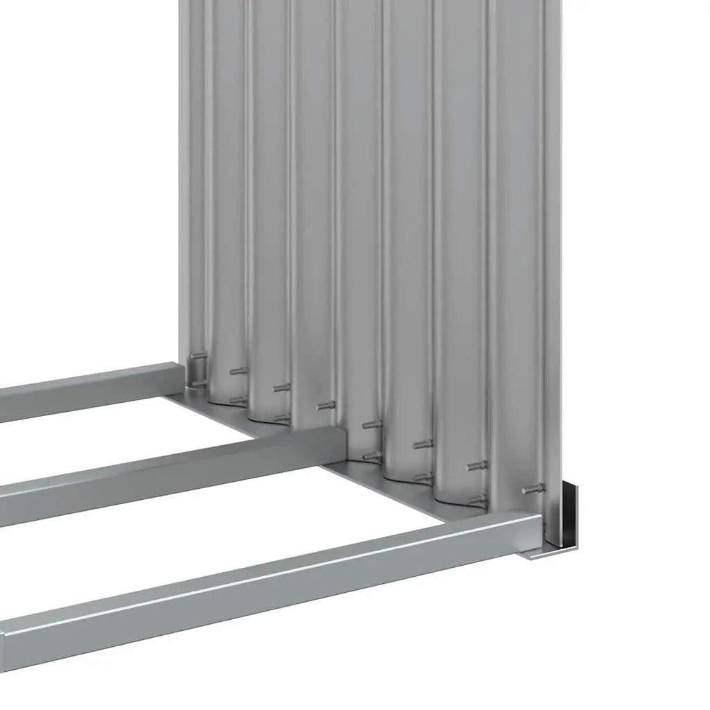 Log Holder Rack Firewood Storage Outdoor Wood Log Store Galvanised Steel