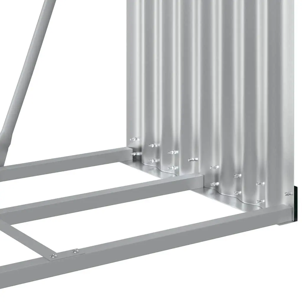 Log Holder Galvanised Steel 80L x 45W x 190H cm Anthracite Indoor Outdoor