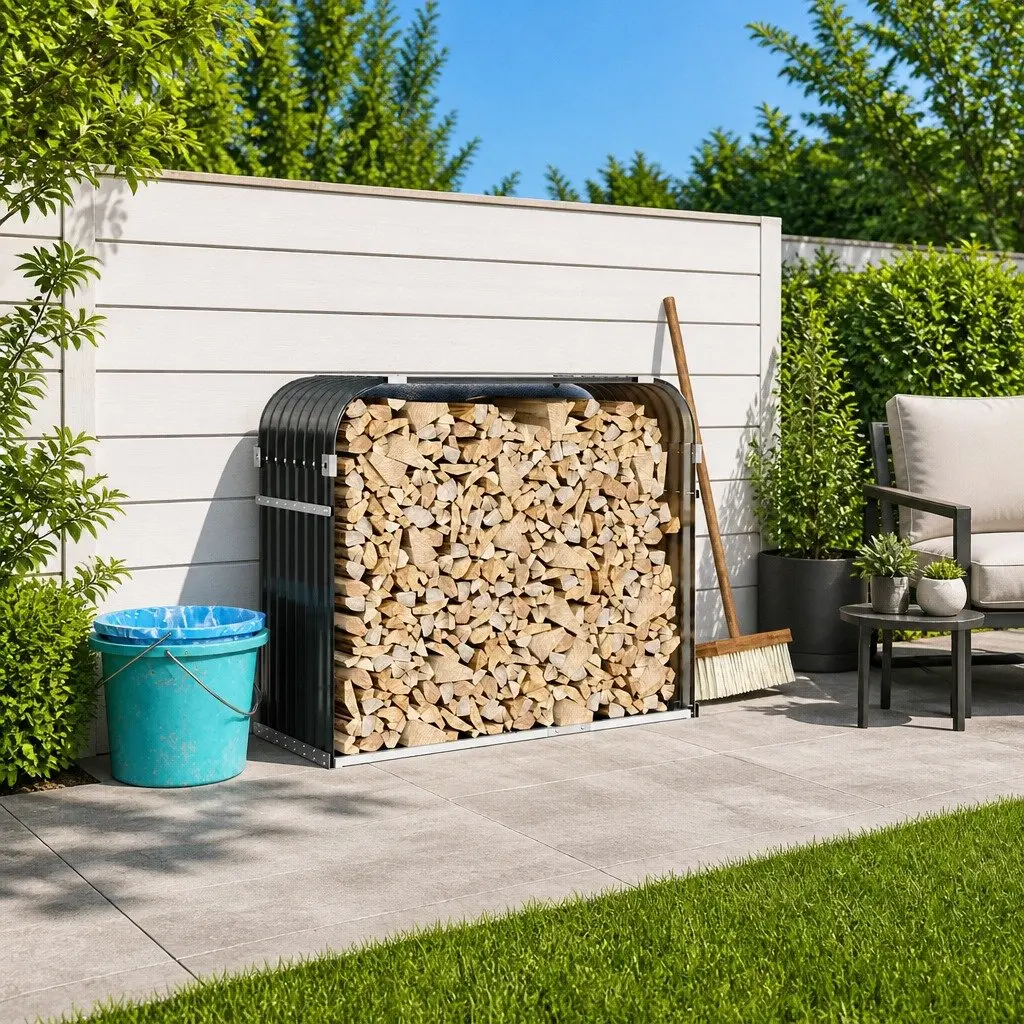 Log Holder for Home Firewood Needs