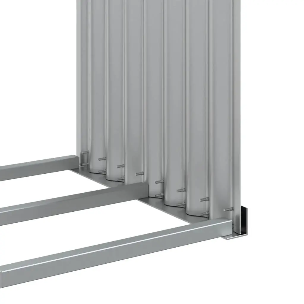 Log Holder Galvanised Steel 120 x 45 x 100 cm Anthracite Firewood Storage Rack Indoor Outdoor
