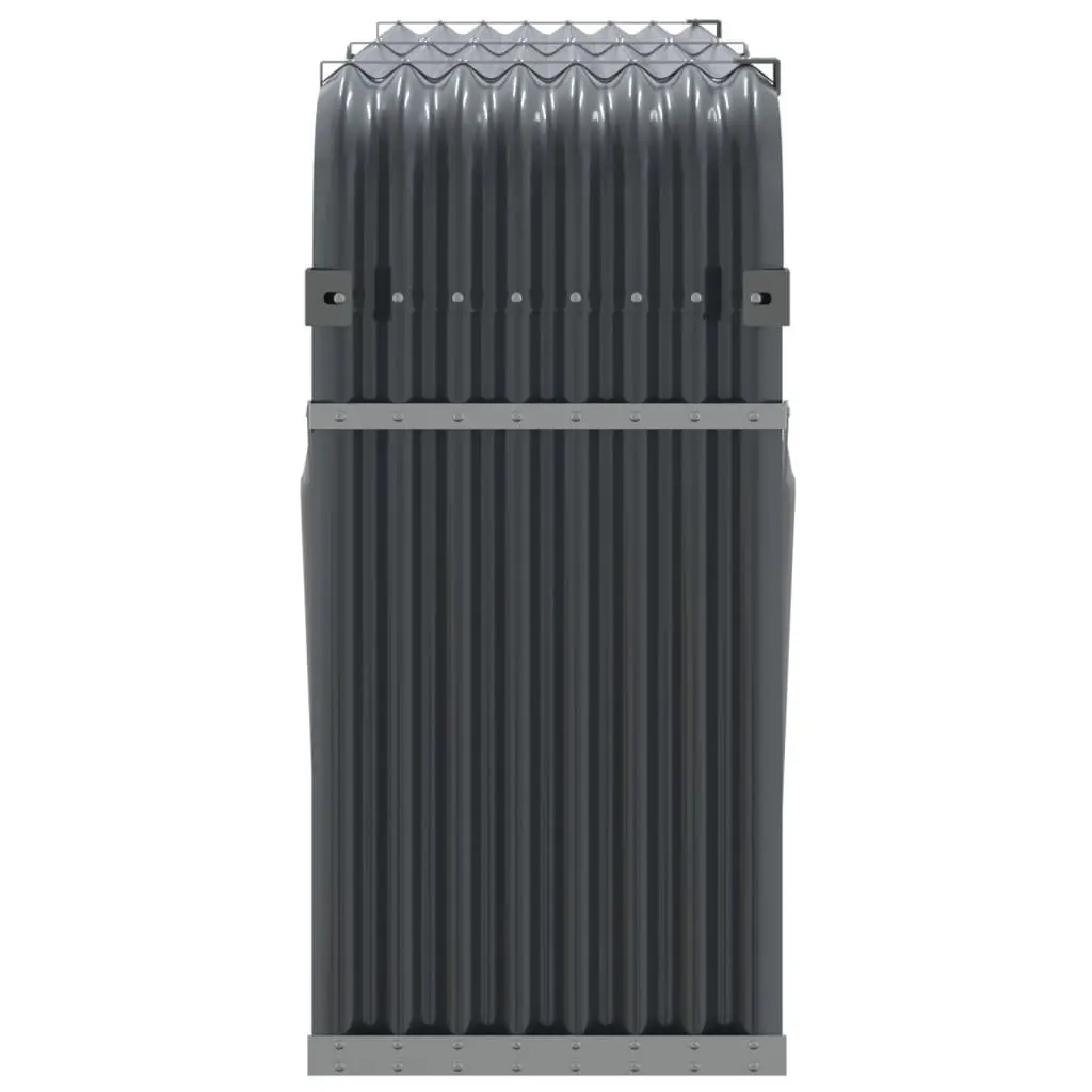 Log Holder Steel 180 x 45 x 100 cm Anthracite Firewood Rack Storage Stand