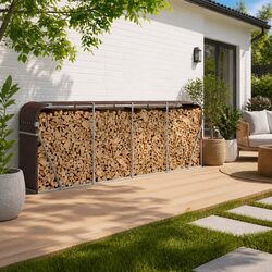 Log Storage Solution for Home Fireplaces and Burners