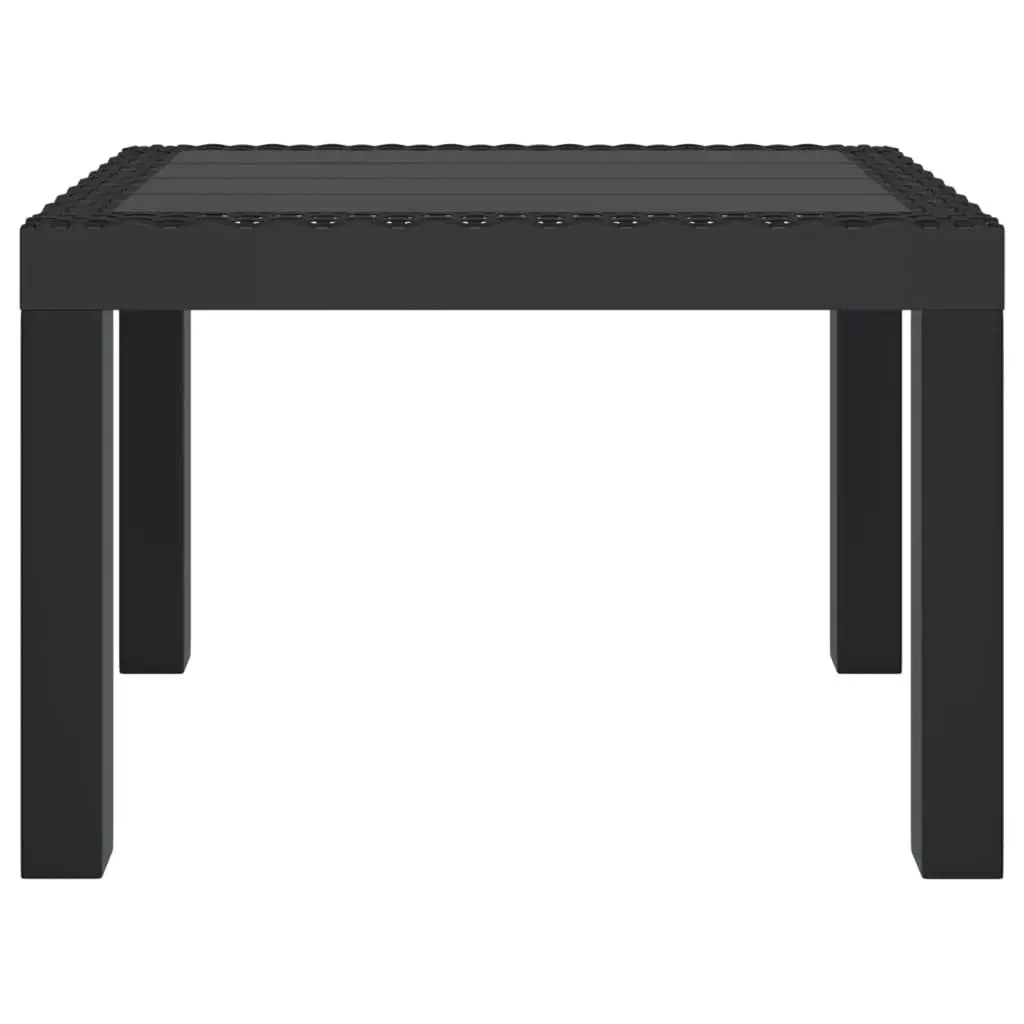 Garden Table Polypropylene Anthracite 59 x 47 x 40 cm Outdoor Patio Furniture