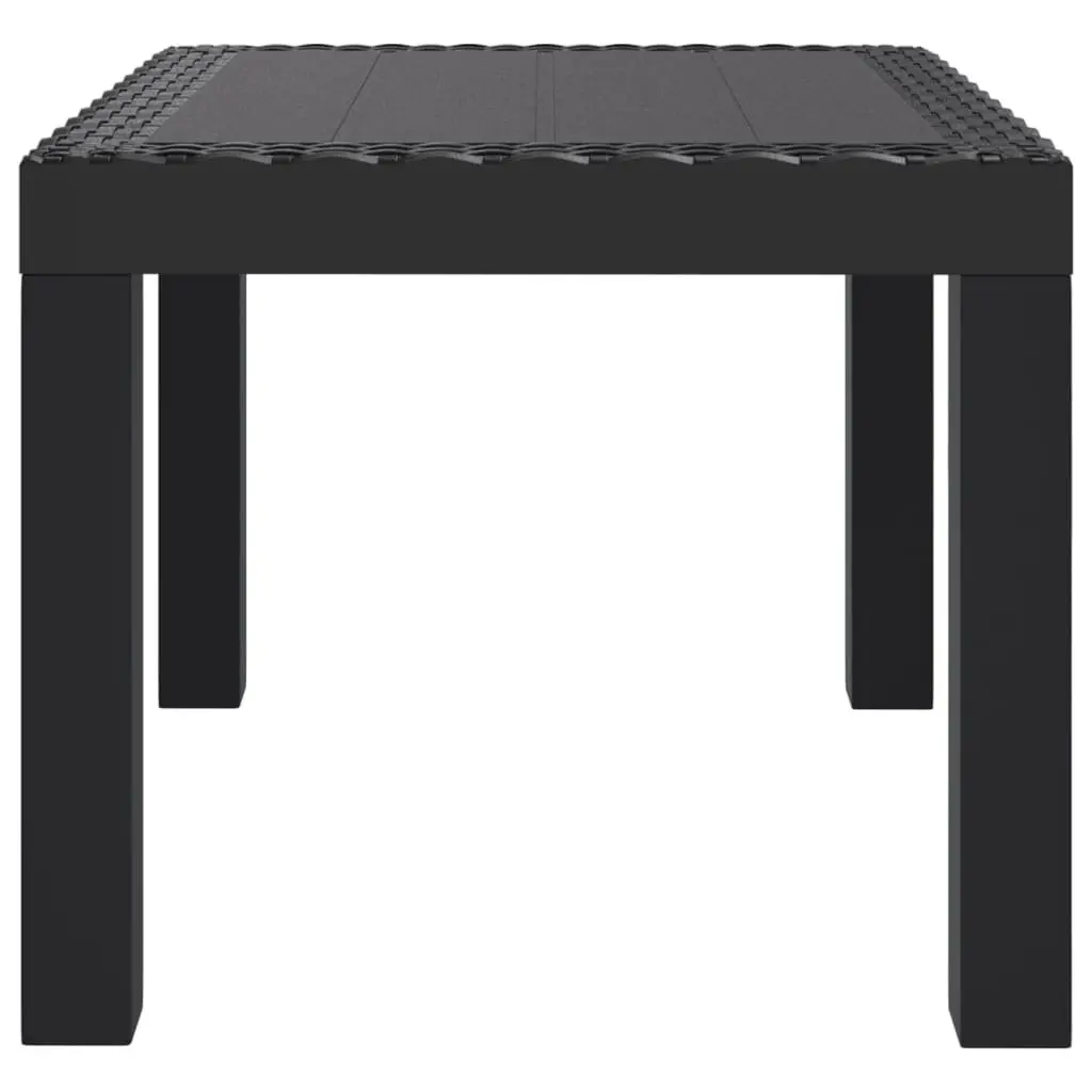 Garden Table Polypropylene Anthracite 59 x 47 x 40 cm Outdoor Patio Furniture