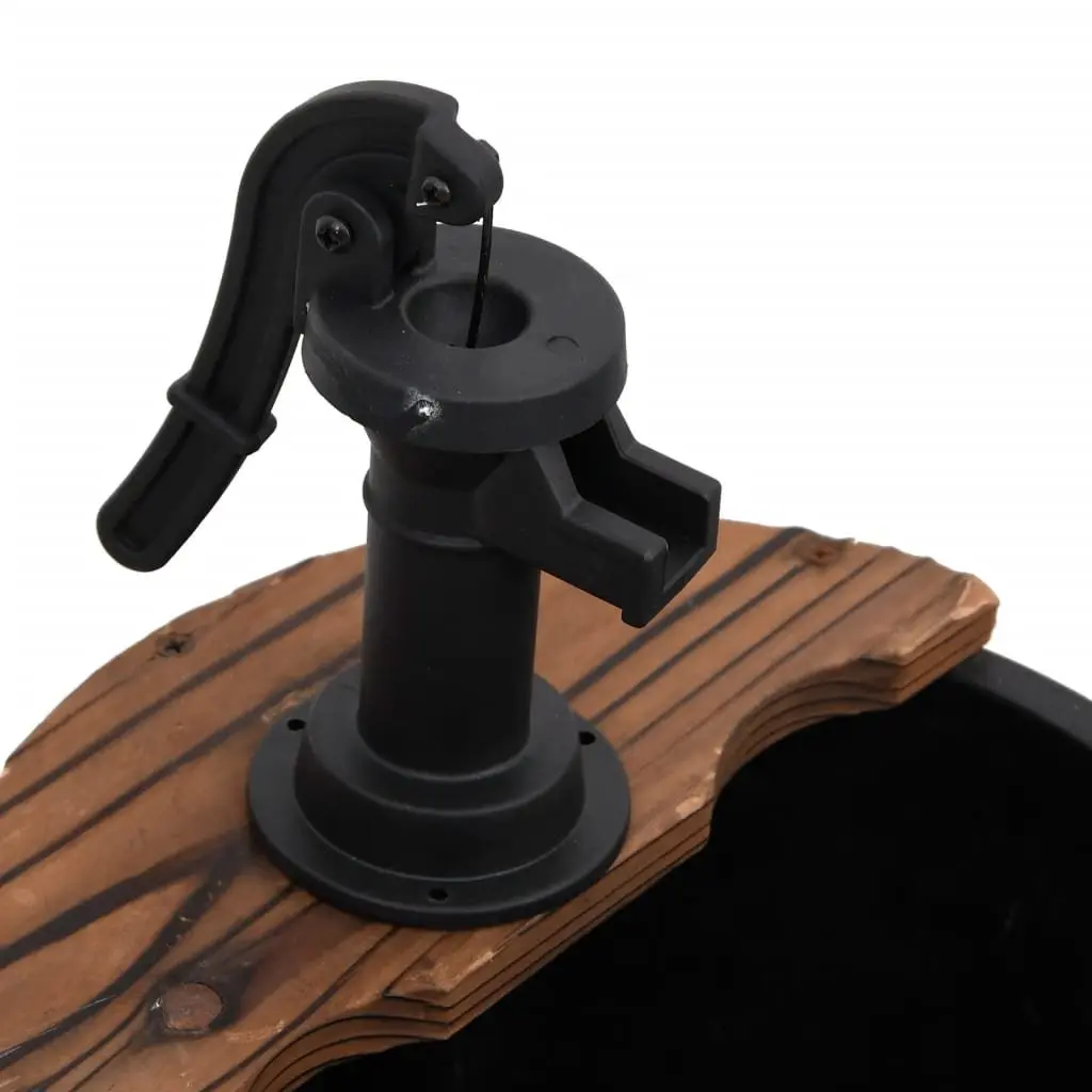 Wooden Water Fountain with Electric Pump 60 x 60 x 94 cm Brown