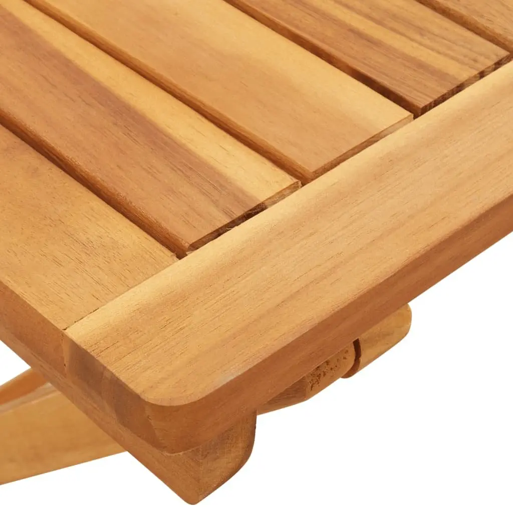 Folding Garden Table 50x50x50 cm Outdoor Patio Furniture Brown Wooden Acacia