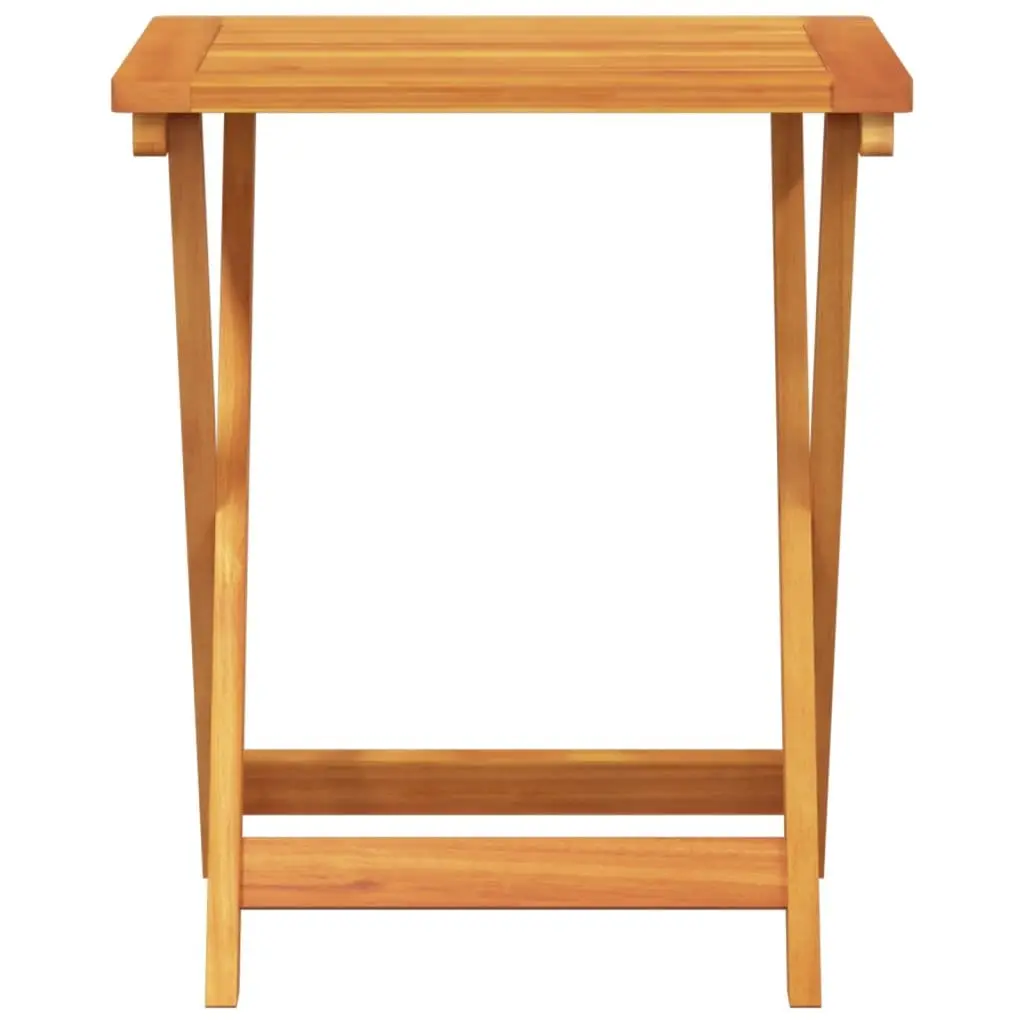 Folding Garden Table Solid Acacia Wood 50x36x60 cm Brown