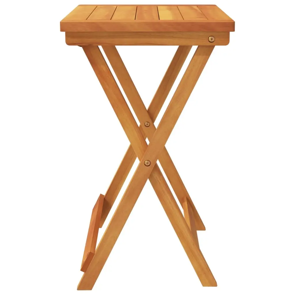 Folding Garden Table Solid Acacia Wood 50x36x60 cm Brown