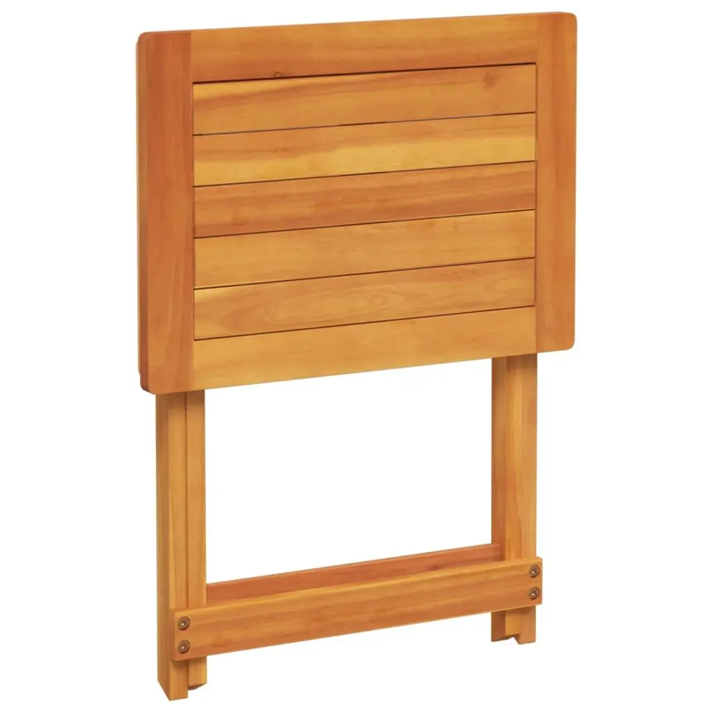 Folding Garden Table Solid Acacia Wood 50x36x60 cm Brown