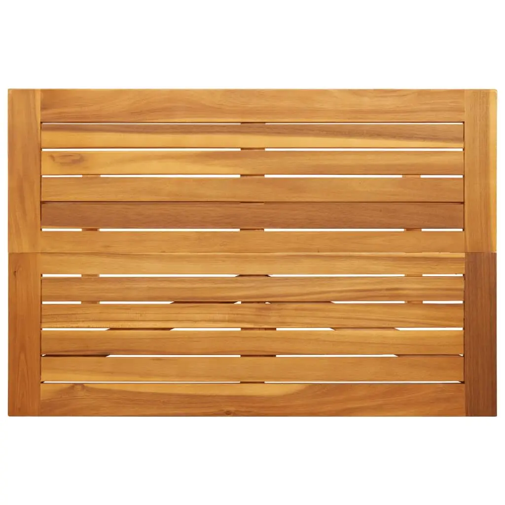 Folding Table 90x60x72cm Solid Acacia Wood Brown Outdoor Balcony Garden Patio