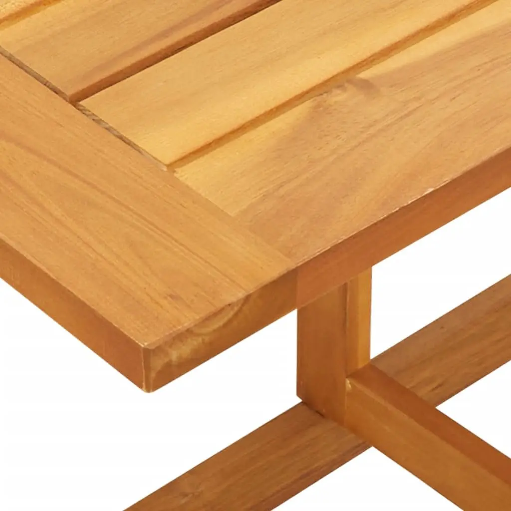 Folding Table 90x60x72cm Solid Acacia Wood Brown Outdoor Balcony Garden Patio