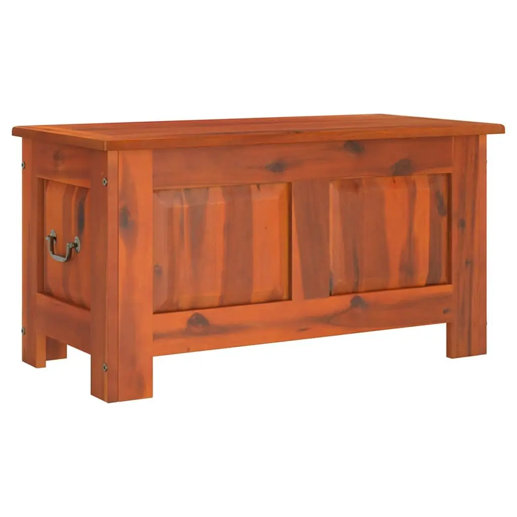 Storage Chest Solid Acacia Wood Brown Large
