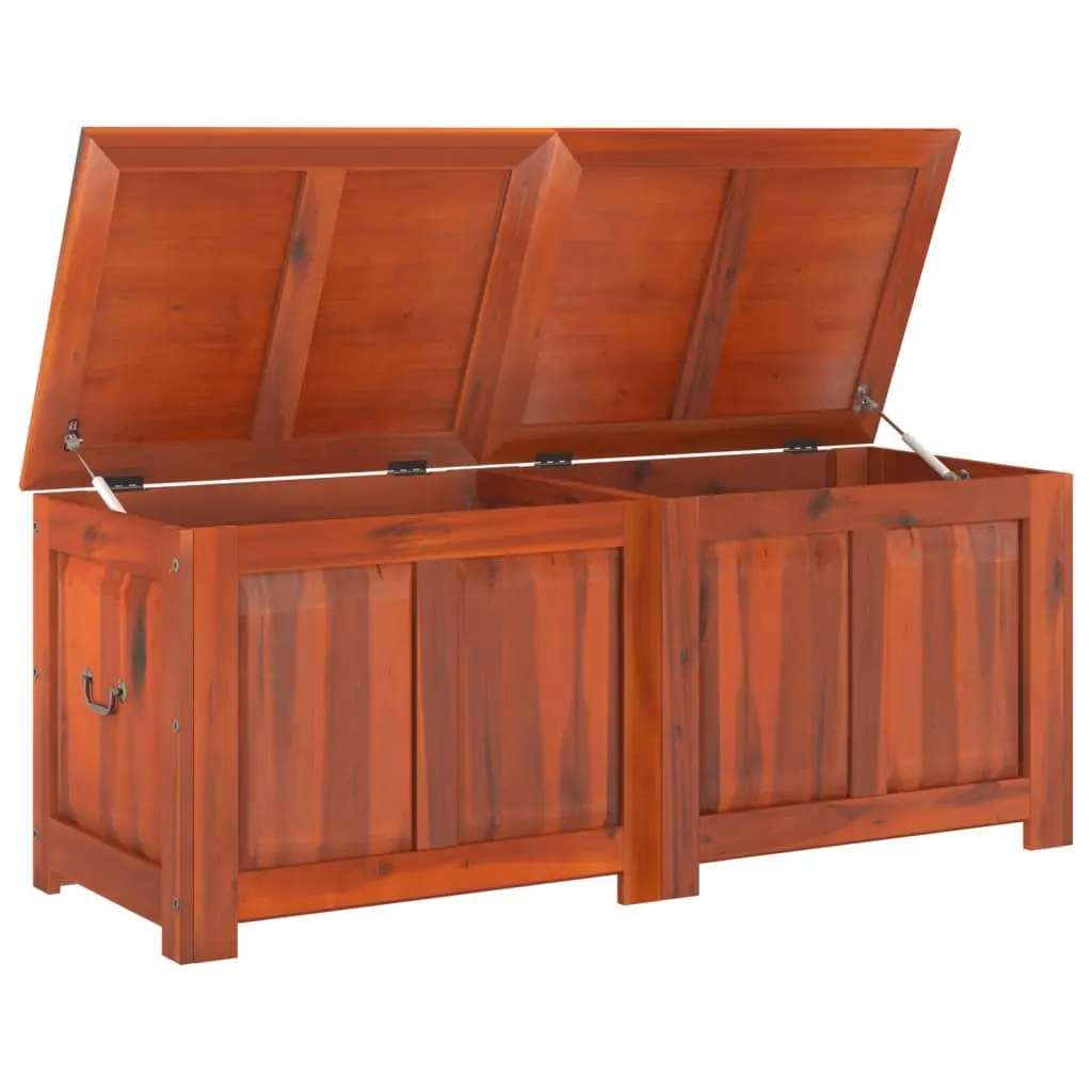 Storage Chest with Lid Brown Solid Wood Bedroom Living Room Organiser Box