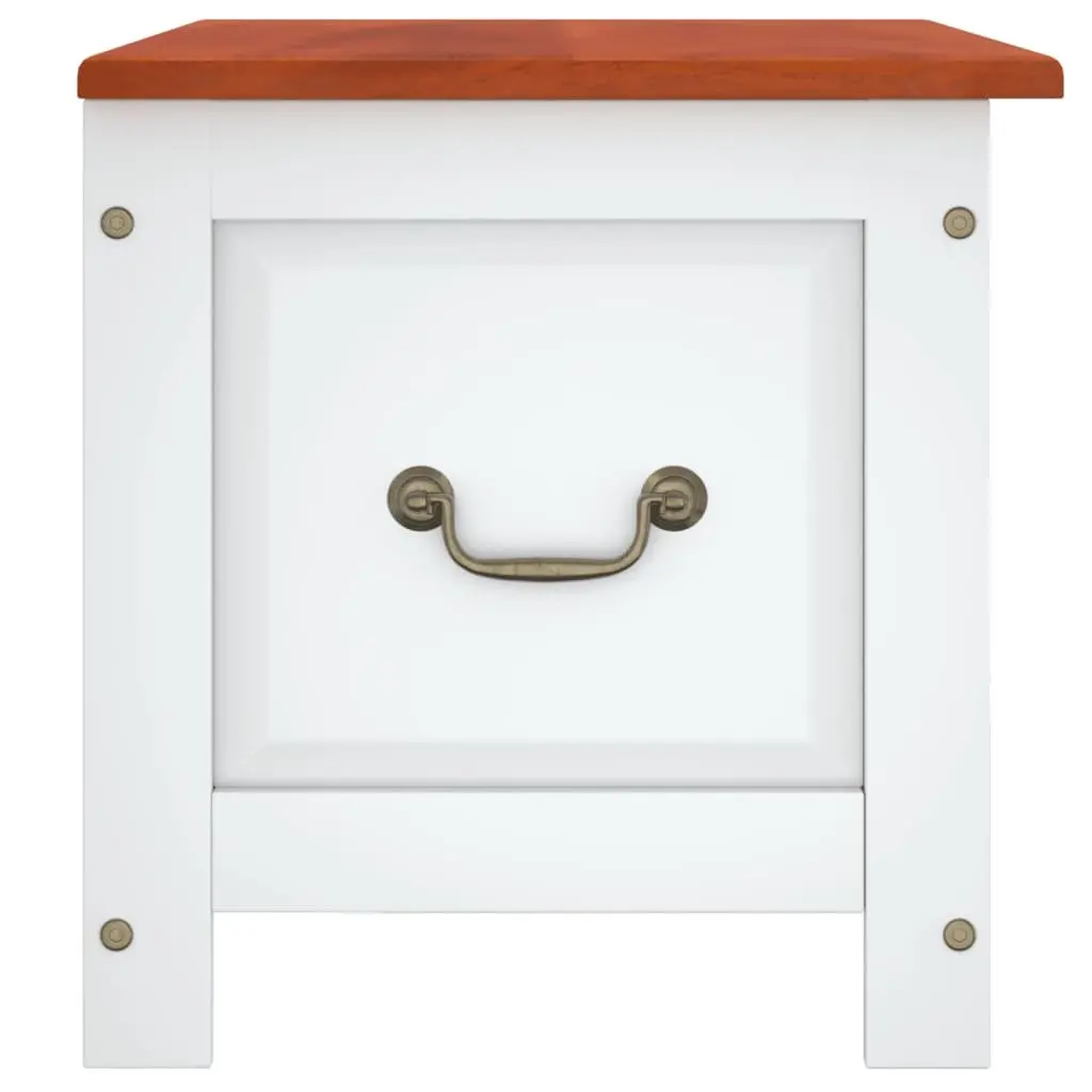Storage Chest Solid Acacia Wood White Living Room Bedroom