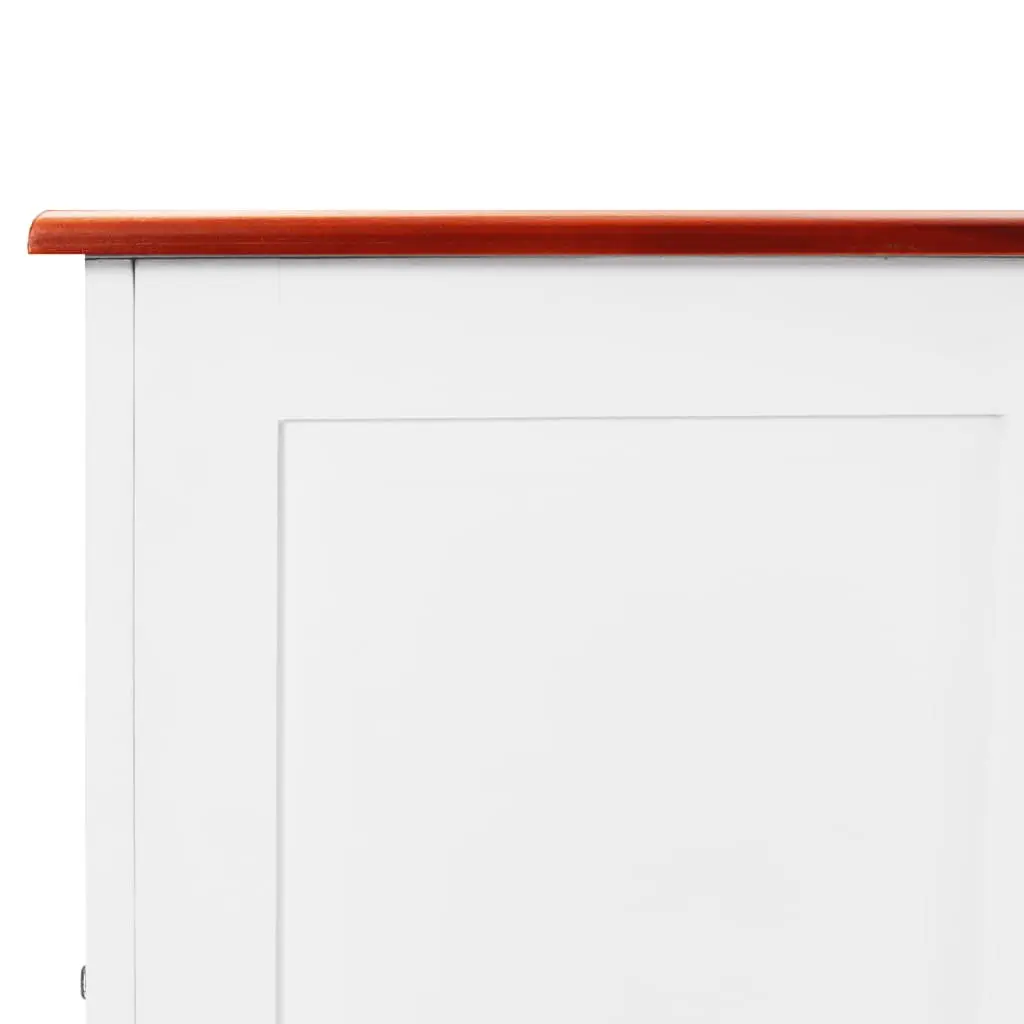 Storage Chest Solid Wood Acacia White Box Organiser