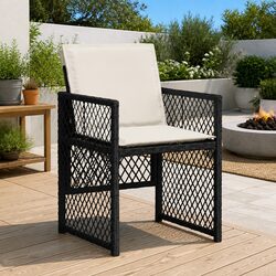 Practical Outdoor Seating: 4-Piece Rattan Chair Set