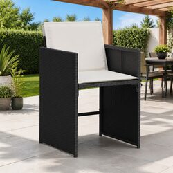 Practical 4-Pack Outdoor Chairs with Cushions