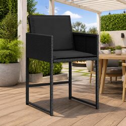 Perfect Outdoor Seating: 4 Chairs with Cushions Included