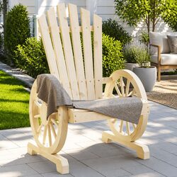 Perfect Outdoor Seating: Solid Wood Adirondack Chair Set