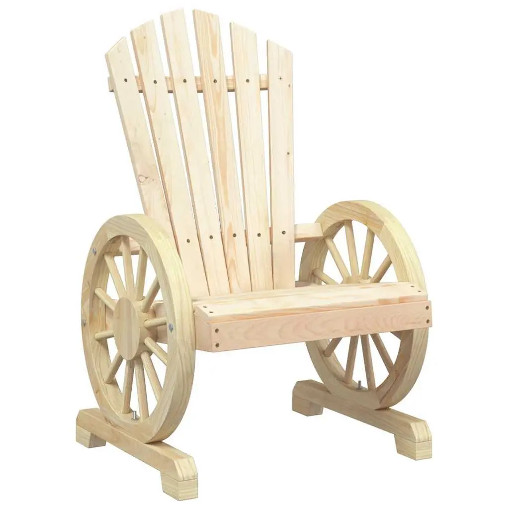 Outdoor Adirondack Chairs Set of 2 Solid Wood Garden Patio Seating Lounge