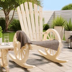 Adirondack Chair with Rocking Motion for Outdoor Use