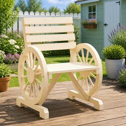 Practical Outdoor Seating: Solid Fir Garden Chair