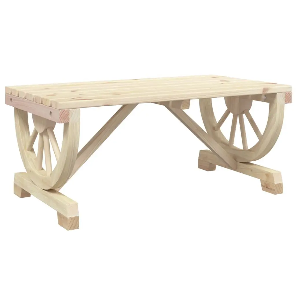 Garden Coffee Table Solid Wood Fir 90x50x40 cm Brown