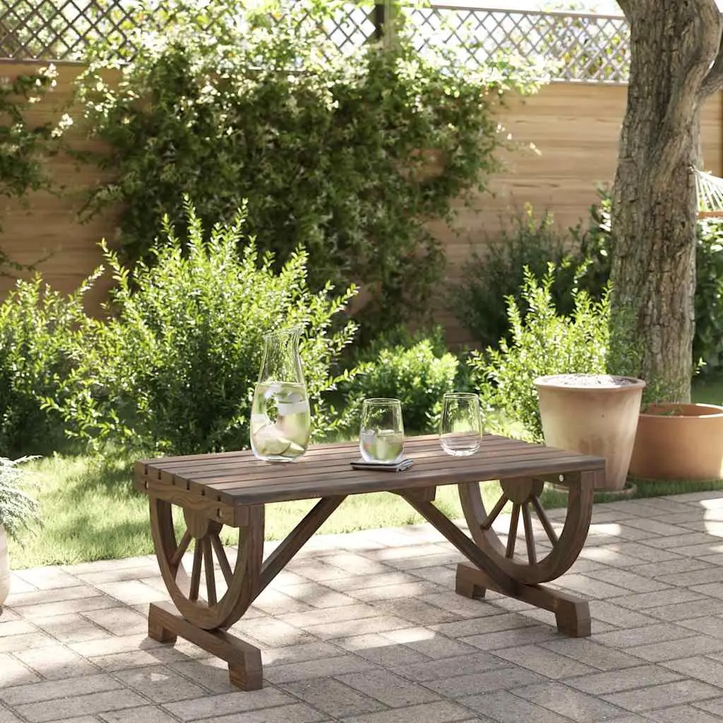 Solid Wood Coffee Table for Outdoor Gatherings