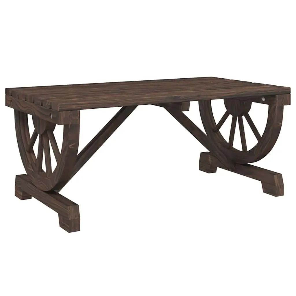 Solid Wood Coffee Table for Outdoor Gatherings