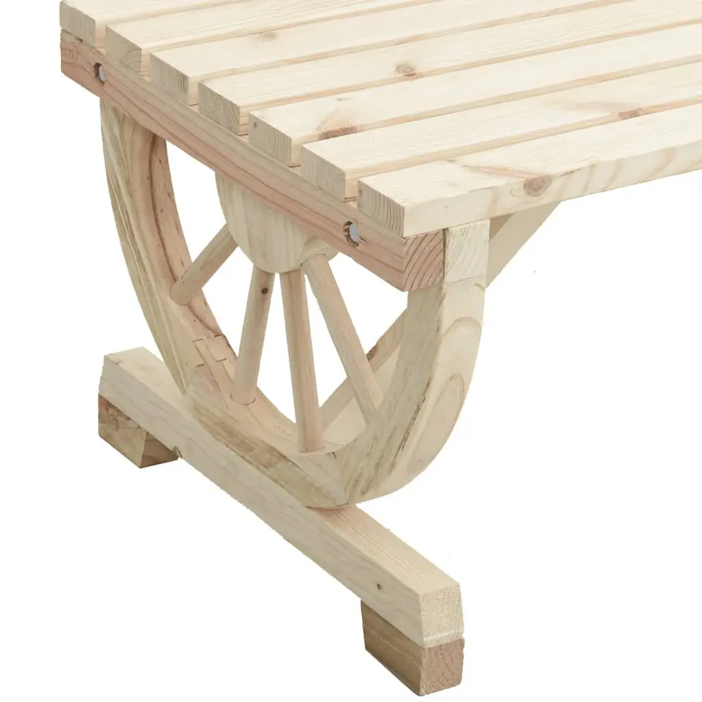 Solid Wood Garden Table 115x55x65cm Fir Outdoor Patio Dining Furniture
