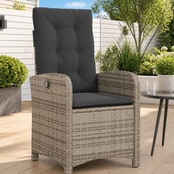 Grey Reclining Garden Chair for Relaxation