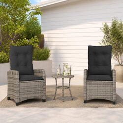 Grey Reclining Garden Chairs for Outdoor Spaces