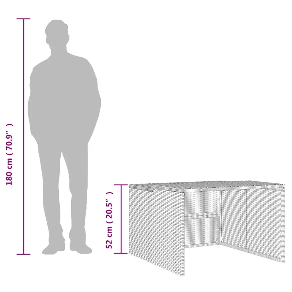 Robot Mower Storage Shelter Outdoor Grey Powder Coated Steel Weather Protection 86x90x52cm
