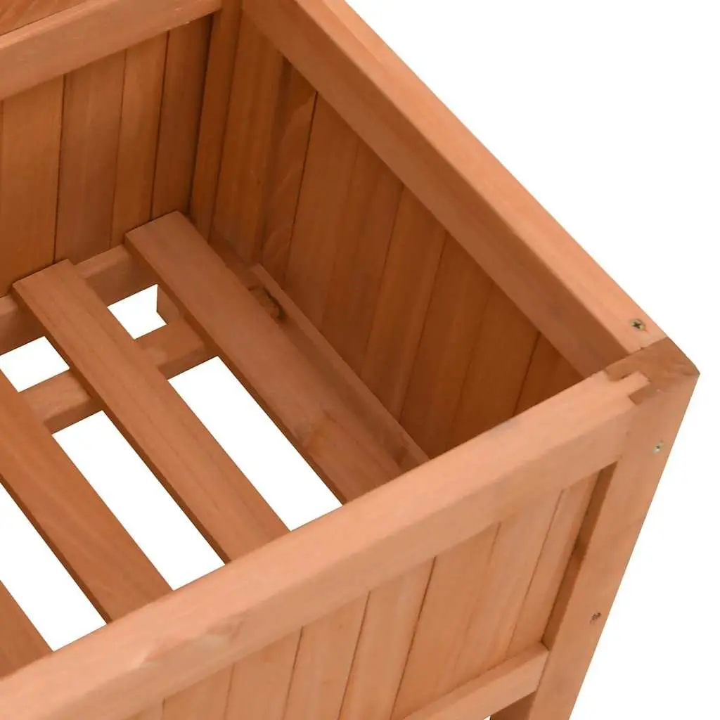 Wooden Planter with Trellis Solid Fir Brown Garden Outdoor Patio