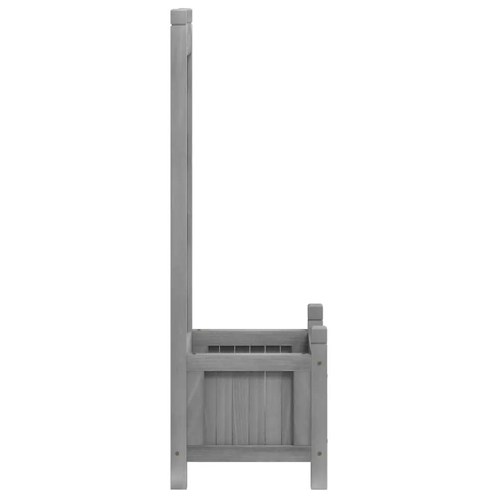 Wooden Planter Grey Solid Fir Trellis Climbing Plant Support for Garden Patio