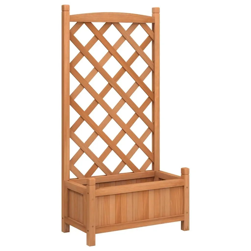 Wooden Planter with Trellis for Various Home Settings