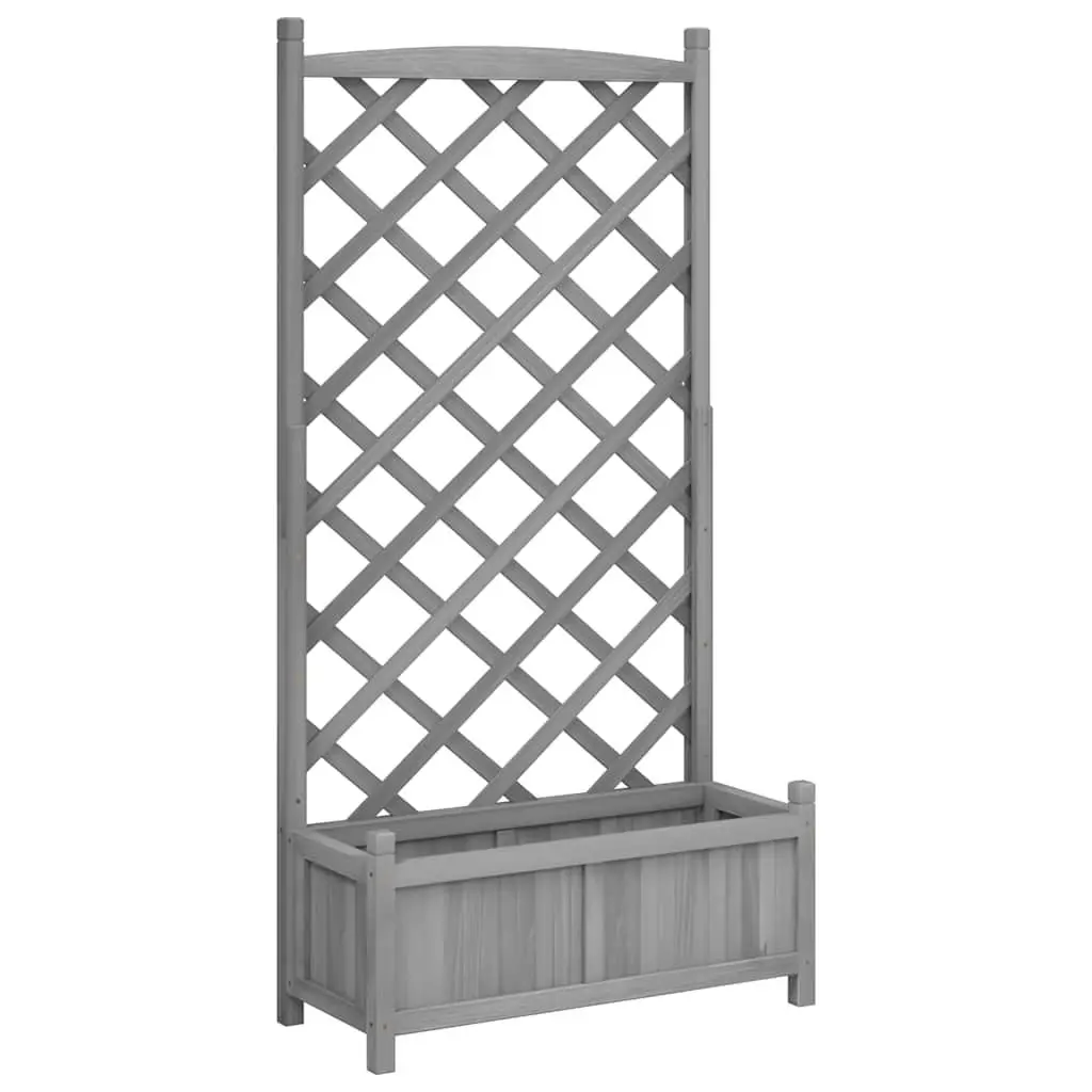 Wooden Planter with Trellis for Home Use