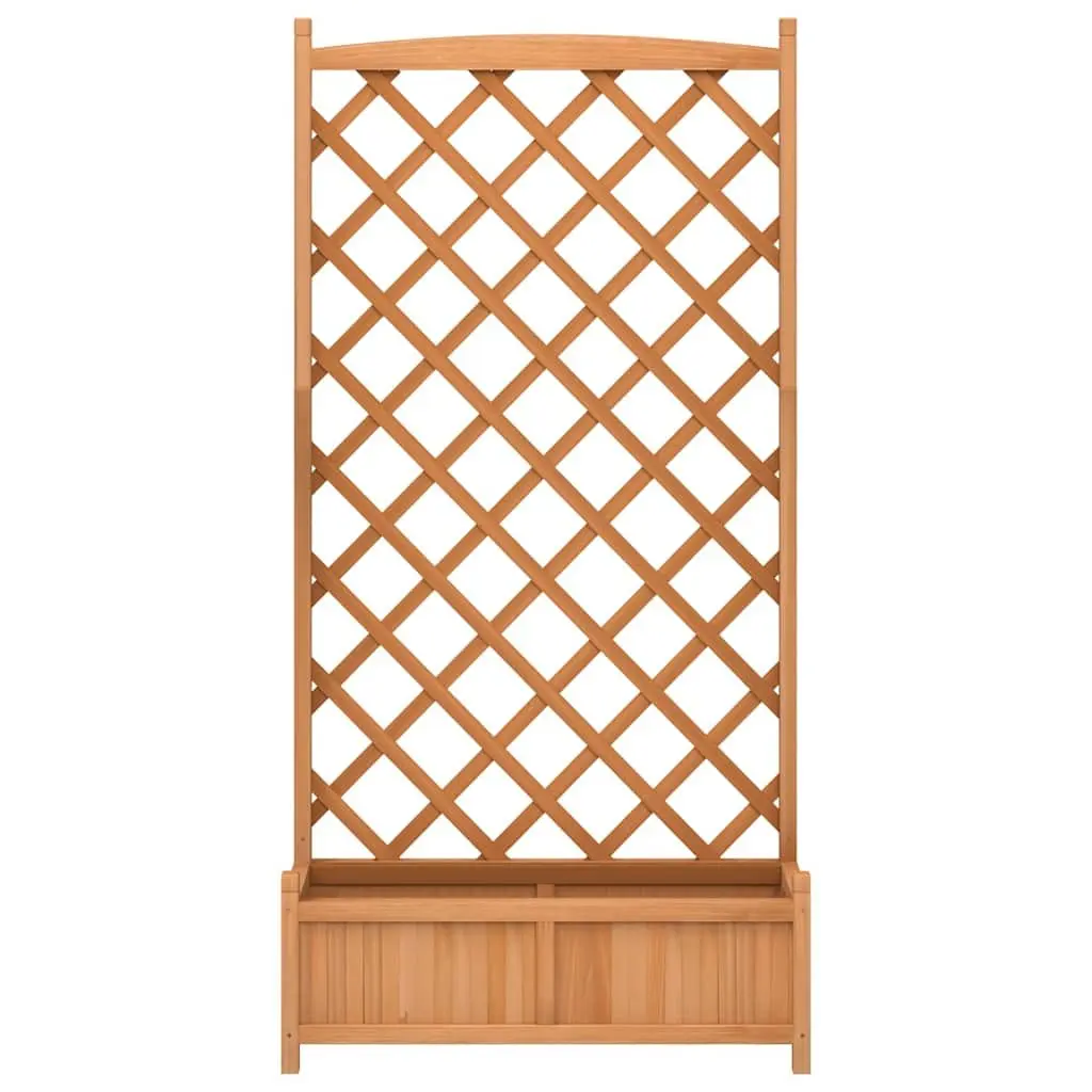 Wooden Planter with Trellis for Home Use