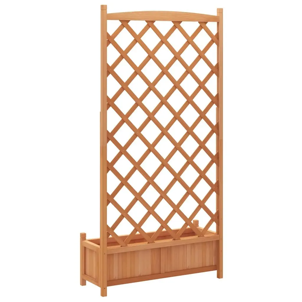 Wooden Planter with Trellis for Home Use