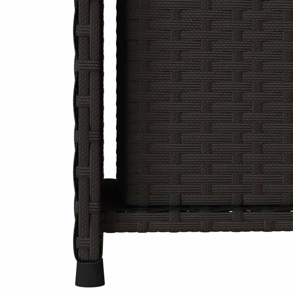 Garden Storage Cabinet Poly Rattan Black 2 Shelves Drawer 50W x 55D x 115H cm