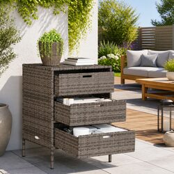 Practical Garden Storage Solution with 3 Spacious Drawers